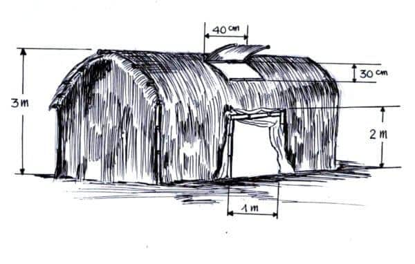 nhà trồng nấm rơm
