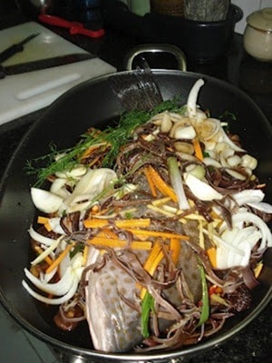 cá song hấp xì dầu