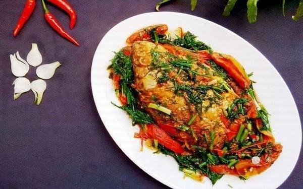 cá trắm nướng riềng mẻ