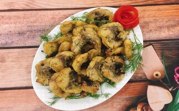 cá trắm hấp hành nướng