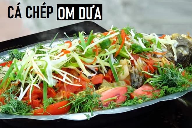 cá chép om dưa