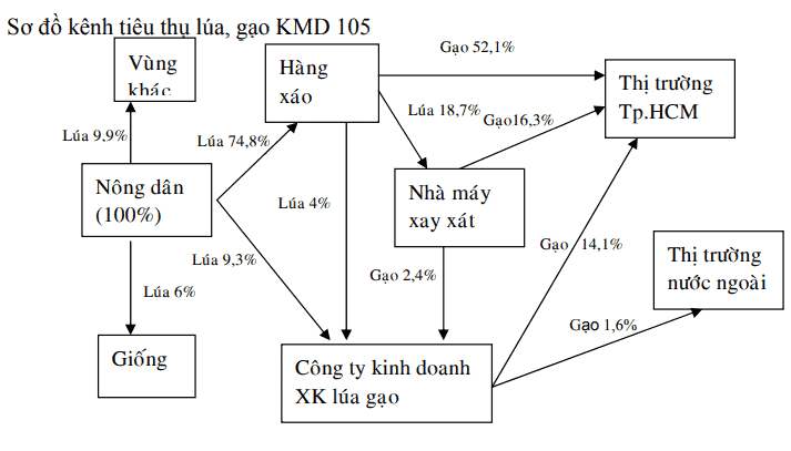 Kênh tiêu thụ lúa gạo KDM105 (2005)